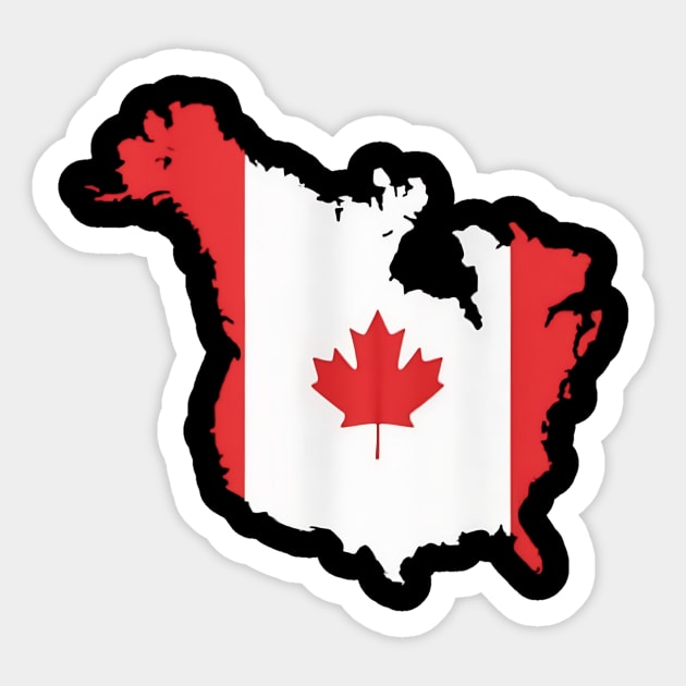 The USA Canada’s 11th Province Funny Sticker by ArtistTee ⭐⭐⭐⭐⭐